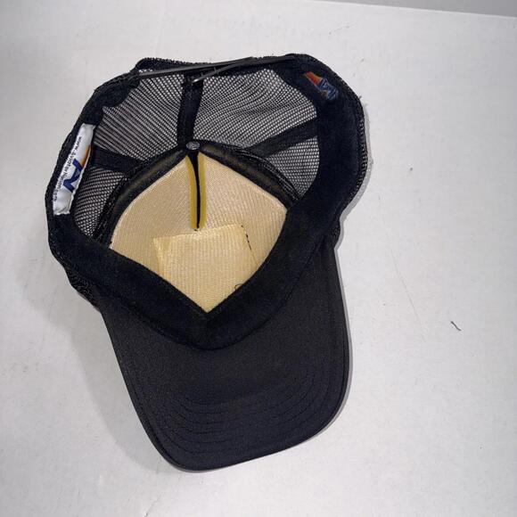 AVIATOR NATION Vintage Smiley Face 🙂 Trucker Hat (Black) SoulCycle - Picture 10 of 12